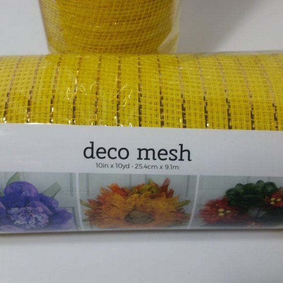 6 Rolls Deco Mesh Wreath Making Crafts Yellow - Picture 2 of 4